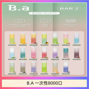 B.A電子煙一次性抛棄式8000口
